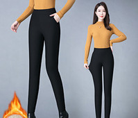Új modell női leggings meleg béléssel - fekete színben