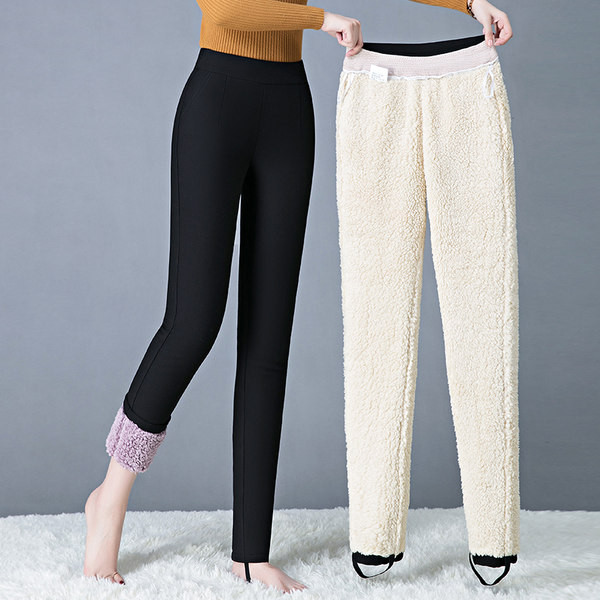 Új modell női leggings meleg béléssel - fekete színben