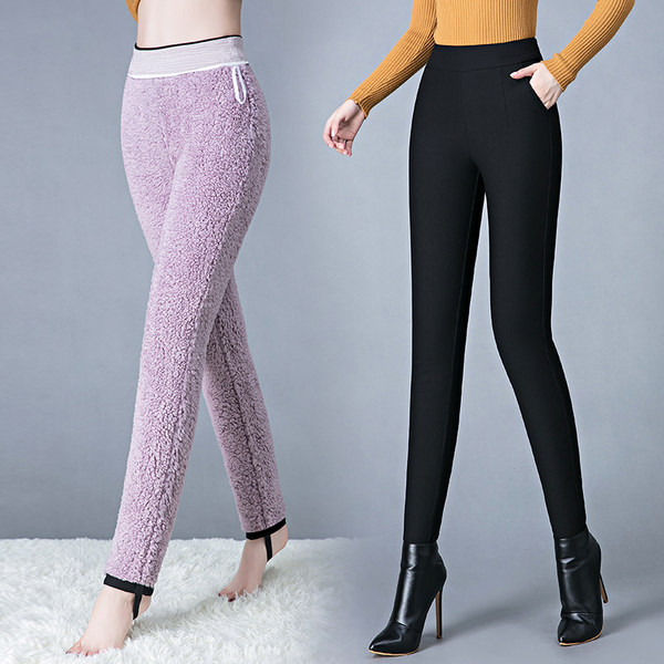 Új modell női leggings meleg béléssel - fekete színben