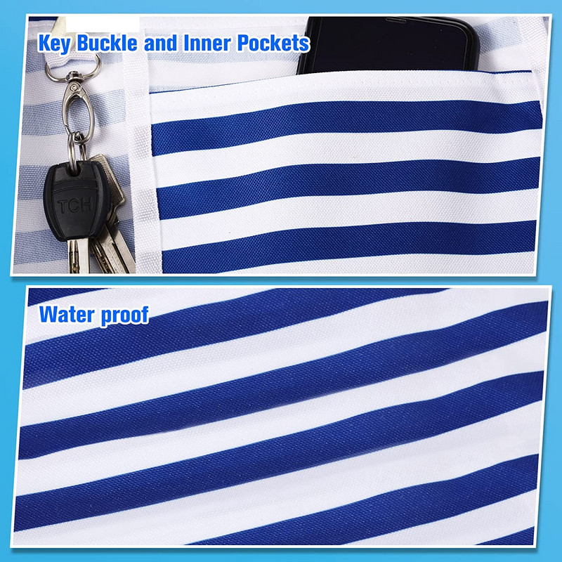 Itin didelis moteriškas paplūdimio krepšys vandeniui atsparus drobinis drobinis pečių krepšys Kelioninė sporto salė, plaukimas paplūdimyje, atostogų vyriškas pirkinių krepšys