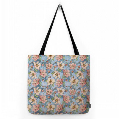 Prekrasna slatka crtana Alisa u zemlji čudesa Čajanka Dječja školska torba za rame Vodootporna pamučna lanena velika torba