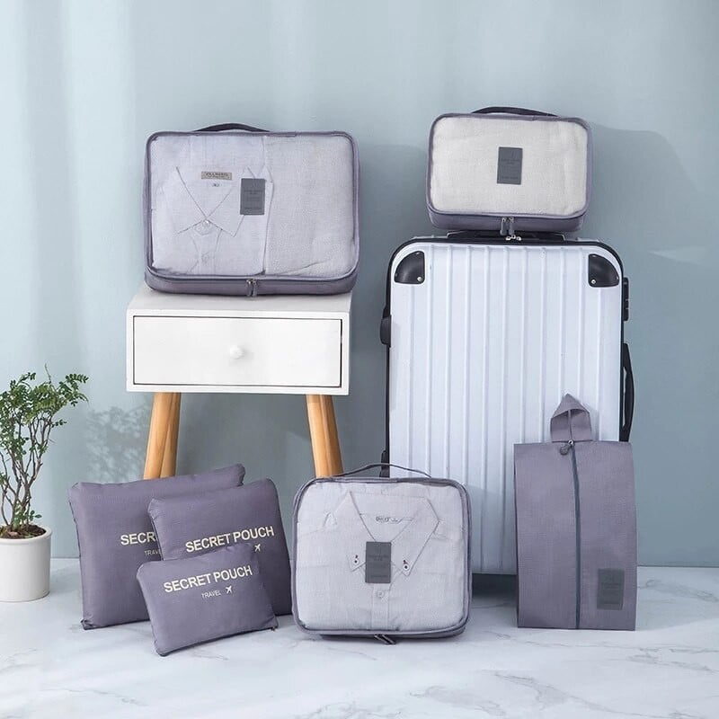 Ceļojumu glabāšanas somas drēbēm Apakšveļa Apavi Čemodāns Organizators Liela ietilpība ceļojumu uzglabāšana Iepakojums Kubs Bagāžas Sakārtots maisiņš