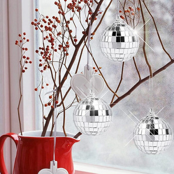 AT35 30 ΤΕΜ Ντίσκο Μπάλες καθρέφτη 2 ιντσών Αντανακλαστική μπάλα καθρέφτη κρεμαστή μπάλα για χριστουγεννιάτικο δέντρο για διακοσμήσεις σπιτιού