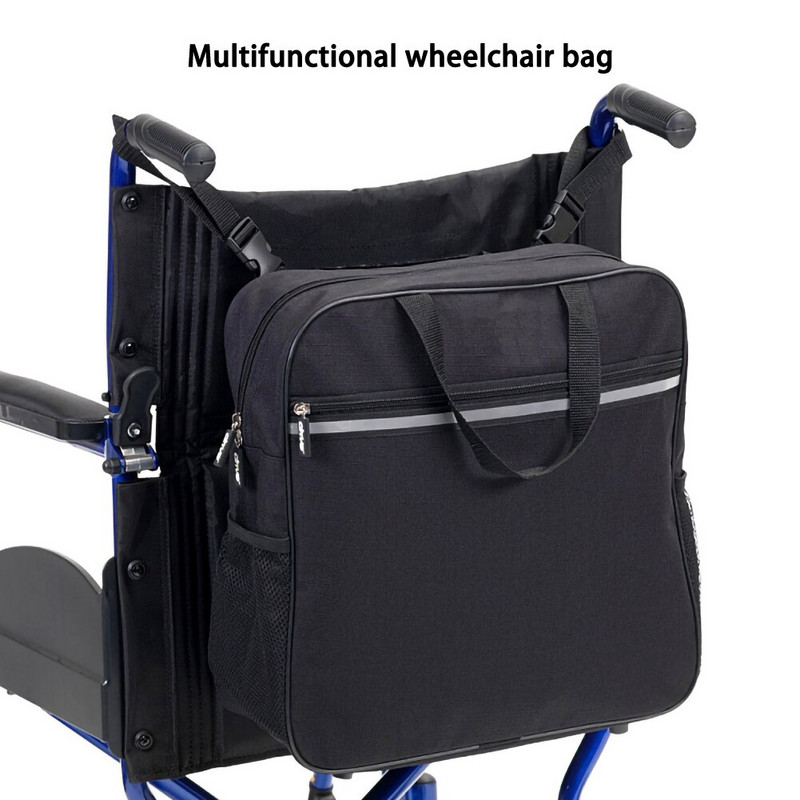 Kerekesszékes táska fogantyús robogó Vásárlás Mobilitás Tároló Holdall Walker Keret Tároló Kézitáskák Fekete
