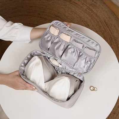 Φορητή τσάντα ταξιδιού Organizer Κάλτσες διπλής στρώσης Εσώρουχα Κουτί αποθήκευσης ρούχων Γυναικεία αδιάβροχη τσάντα περιποίησης Αξεσουάρ ταξιδιού