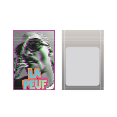 7x10cm 3.5g 1oz Geantă cu fermoar pentru fereastră transparentă pentru CBD Gummy Candy Bear Flavor Flower uscată pentru vânzare cu amănuntul Pungi imprimate