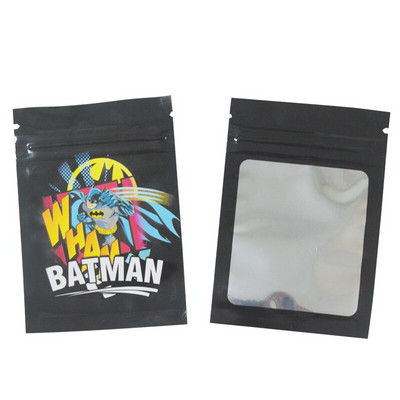 7x10cm 3.5g 1oz Geantă cu fermoar pentru fereastră transparentă pentru CBD Gummy Candy Bear Flavor Flower uscată pentru vânzare cu amănuntul Pungi imprimate