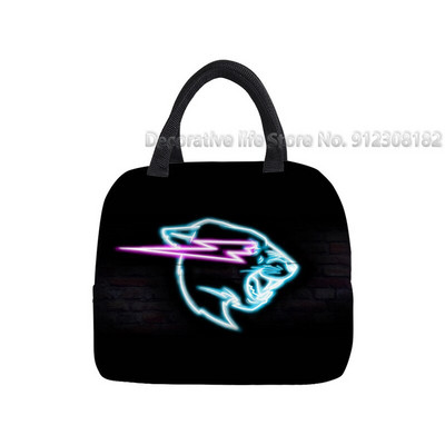 Τσάντα μεσημεριανού γεύματος Mr Beast Gaming Lightning Cat Φορητό θερμικό κουτί ψύξης για γυναίκες κορίτσια αγόρια Παιδικές σχολικές τσάντες