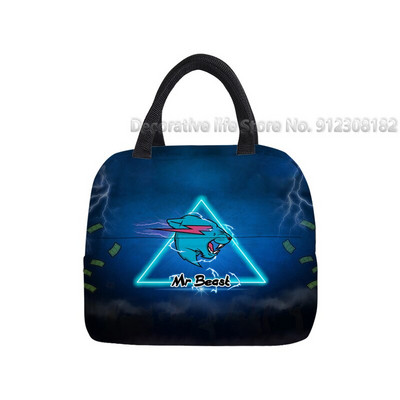 Τσάντα μεσημεριανού γεύματος Mr Beast Gaming Lightning Cat Φορητό θερμικό κουτί ψύξης για γυναίκες κορίτσια αγόρια Παιδικές σχολικές τσάντες