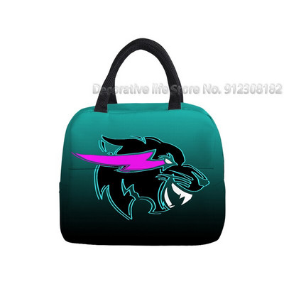 Τσάντα μεσημεριανού γεύματος Mr Beast Gaming Lightning Cat Φορητό θερμικό κουτί ψύξης για γυναίκες κορίτσια αγόρια Παιδικές σχολικές τσάντες