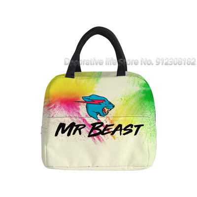 Τσάντα μεσημεριανού γεύματος Mr Beast Gaming Lightning Cat Φορητό θερμικό κουτί ψύξης για γυναίκες κορίτσια αγόρια Παιδικές σχολικές τσάντες