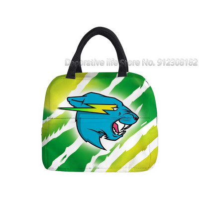 Τσάντα μεσημεριανού γεύματος Mr Beast Gaming Lightning Cat Φορητό θερμικό κουτί ψύξης για γυναίκες κορίτσια αγόρια Παιδικές σχολικές τσάντες