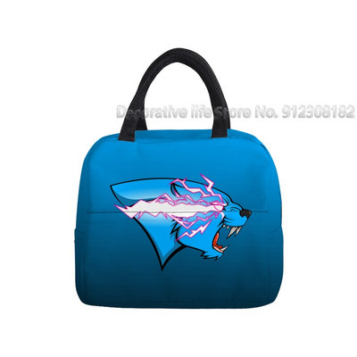 Τσάντα μεσημεριανού γεύματος Mr Beast Gaming Lightning Cat Φορητό θερμικό κουτί ψύξης για γυναίκες κορίτσια αγόρια Παιδικές σχολικές τσάντες