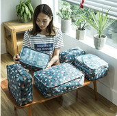 6 db/szett Utazási tárolótáska Ruhák Rendezett tasak Csomagrendező doboz Hordozható konténer Vízálló tárolótok