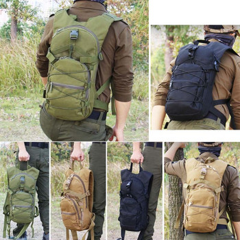 15L Molle Tactical Backpack 800D Oxford Military Hiking Bicycle Backpacks Outdoor Sports Cycling Climbing Camping Bag Army