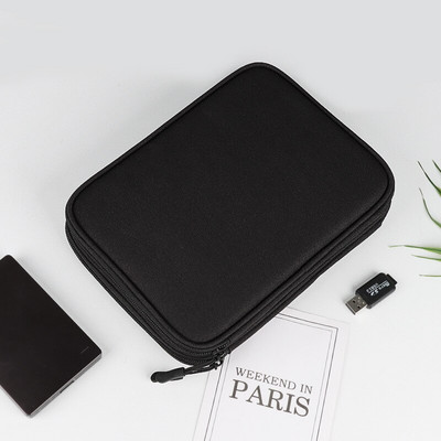 Utazási tárolótáska Kábel rendezőtáska Power Bank akkumulátortöltő táska 7.9 iPad Mini Case USB Flash Drive Stick merevlemezhez