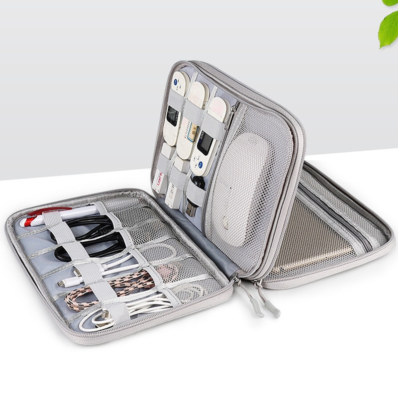 Utazási tárolótáska Kábel rendezőtáska Power Bank akkumulátortöltő táska 7.9 iPad Mini Case USB Flash Drive Stick merevlemezhez