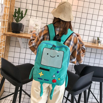Χαριτωμένη τσάντα BMO Finne Figure Jakey Robert Bag Anime Cartoon Adventures Robert Times Robot Bag Child Girl Boy Student Μαλακό σακίδιο