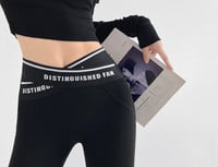 Jambiere casual dama cu elastic si inscriptionare