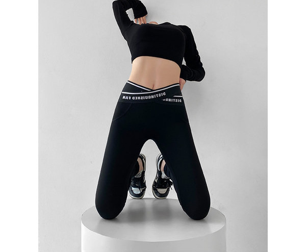 Jambiere casual dama cu elastic si inscriptionare