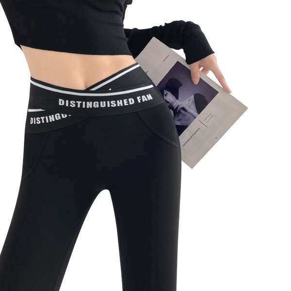 Jambiere casual dama cu elastic si inscriptionare