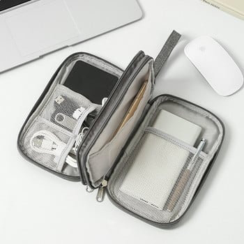 Ταξιδιωτικό Cable Organizer Bag Storage Organizers Θήκη μεταφοράς Θήκη μεταφοράς Φορητές αδιάβροχες διπλές στρώσεις τσάντες αποθήκευσης για καλώδιο καλωδίου