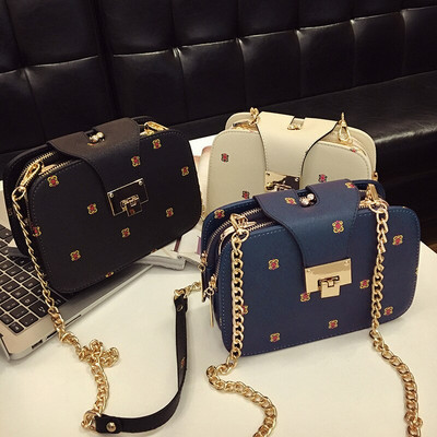 The New Edition Fashion Women Bag Chain Packet Chain Crossbody Τσάντα Chain Clip Print Lock Bag Οι δημοφιλέστερες προσφορές