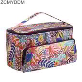 ZCMYDDM verpalų laikymo krepšys su klevo lapais Mezgimo krepšys, atsparus vandeniui verpalų laikymui, nėrimo kabliukai, mezgimo adatos