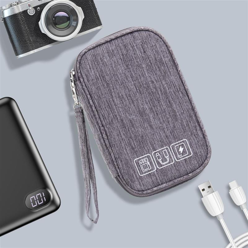 Kábel Gadget Szervező Tárolótáska Hordozható Elektronikus Tartozékok Tok Kábeltöltőhöz Merevlemez Fülhallgató USB SD kártya