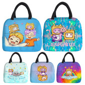 Lankybox aukstuma somas bērniem zēniem meitenes ūdensnecaurlaidīgs roku iepakojums termiskā brokastu kaste studentiem pārnēsājama piknika ceļojumu pārtikas soma