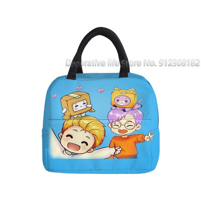 Lankybox aukstuma somas bērniem zēniem meitenes ūdensnecaurlaidīgs roku iepakojums termiskā brokastu kaste studentiem pārnēsājama piknika ceļojumu pārtikas soma