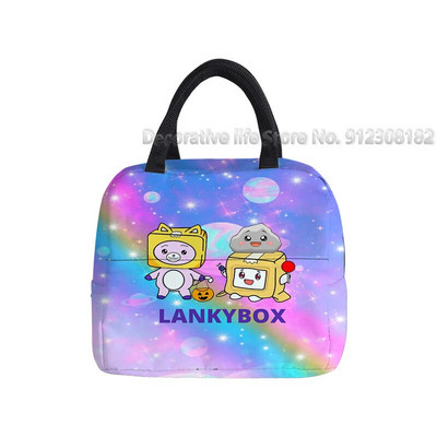 Lankybox aukstuma somas bērniem zēniem meitenes ūdensnecaurlaidīgs roku iepakojums termiskā brokastu kaste studentiem pārnēsājama piknika ceļojumu pārtikas soma