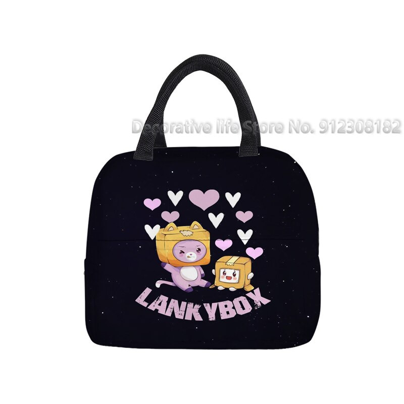 Chladiace tašky Lankybox, detské, chlapecké, dievčenské, nepremokavé, ručné, termálne, raňajkové, študentské, prenosné, piknikové, cestovné, potravinové, tašky