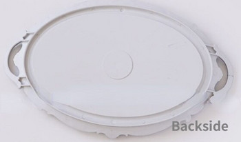 Ευρωπαϊκό διακοσμητικό πιάτο δίσκος αποθήκευσης Οβάλ πιάτο Κοσμήματα Εμφάνιση περιστροφικής καραμέλας Διακοσμητικός δίσκος καθρέφτης Διακοσμητικός καθρέφτης μακιγιάζ