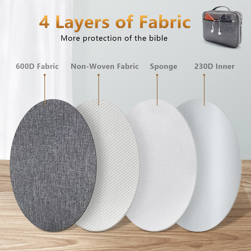 Biblijos laikymo krepšys Biblijos studijų knyga Šventasis viršelis Dėklas nešiojimo krepšys Apsauginis drobinis rankinė Knygų laikymo krepšys Dulkės Kristijono maišelis