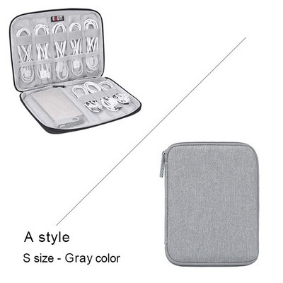 BUBM Digitálna úložná taška, USB dátové gadgety, organizér káblov, drôtená taška, slúchadlá, powerbanka, organizér HDD, cestovná súprava, puzdro, vrecko