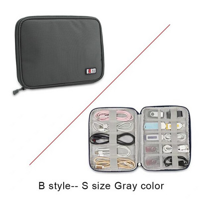 BUBM Digitálna úložná taška, USB dátové gadgety, organizér káblov, drôtená taška, slúchadlá, powerbanka, organizér HDD, cestovná súprava, puzdro, vrecko
