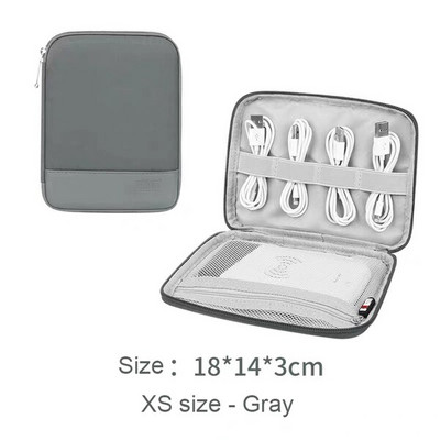BUBM Digitálna úložná taška, USB dátové gadgety, organizér káblov, drôtená taška, slúchadlá, powerbanka, organizér HDD, cestovná súprava, puzdro, vrecko