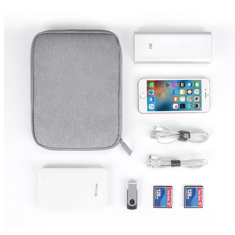 BUBM Digitálna úložná taška, USB dátové gadgety, organizér káblov, drôtená taška, slúchadlá, powerbanka, organizér HDD, cestovná súprava, puzdro, vrecko