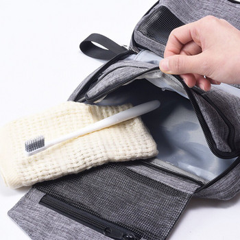 Πτυσσόμενη ανδρική τσάντα καλλυντικών ταξιδιού Κρεμαστά μπάνιο καλλωπισμού βαλίτσα μακιγιάζ Organizer Cable Electronic Gadgets Case Home Storage