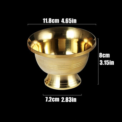 Puhast vasest joogikauss messingist väike, hea tiibeti püha loov veetass Kuldne budistlik teekauss Kodu kingitus, kaunistus