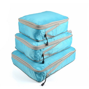 Τσάντα αποθήκευσης Συμπιεστής συσκευασίας Κύβοι Πτυσσόμενη αδιάβροχη βαλίτσα ταξιδιού επεκτάσιμη νάιλον φορητή με τσάντα αποσκευών