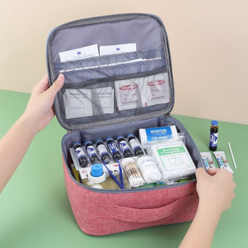 Κουτί φαρμάκων μεγάλης χωρητικότητας Οικογενειακό κιτ πρώτων βοηθειών Κουτιά φαρμάκων Φορητή αποθήκευση φαρμάκων Αδιάβροχη τσάντα έκτακτης ανάγκης ταξιδιού κάμπινγκ