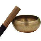 Nové medené remeselne vyrobené pozlátené spievajúce misy na jogu, budhizmus, tibetskú čakru, meditáciu, spievajúce misy 8 cm