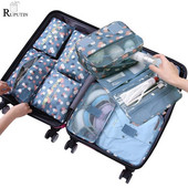 Utazási tárolótáskák ruhákhoz Alsónemű Cipők Bőrönd Szervező Nagy kapacitású Utazási Tároló Csomagolás Kocka Poggyász Rendezett Tasak