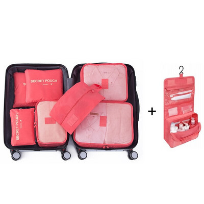 Utazási tárolótáskák ruhákhoz Alsónemű Cipők Bőrönd Szervező Nagy kapacitású Utazási Tároló Csomagolás Kocka Poggyász Rendezett Tasak