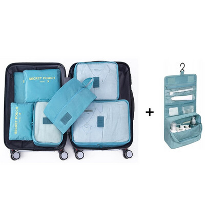 Utazási tárolótáskák ruhákhoz Alsónemű Cipők Bőrönd Szervező Nagy kapacitású Utazási Tároló Csomagolás Kocka Poggyász Rendezett Tasak