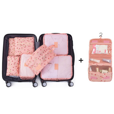 Utazási tárolótáskák ruhákhoz Alsónemű Cipők Bőrönd Szervező Nagy kapacitású Utazási Tároló Csomagolás Kocka Poggyász Rendezett Tasak