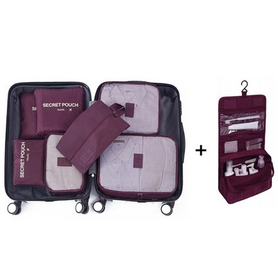 Utazási tárolótáskák ruhákhoz Alsónemű Cipők Bőrönd Szervező Nagy kapacitású Utazási Tároló Csomagolás Kocka Poggyász Rendezett Tasak