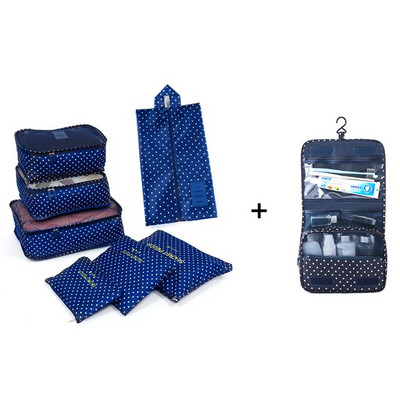 Utazási tárolótáskák ruhákhoz Alsónemű Cipők Bőrönd Szervező Nagy kapacitású Utazási Tároló Csomagolás Kocka Poggyász Rendezett Tasak